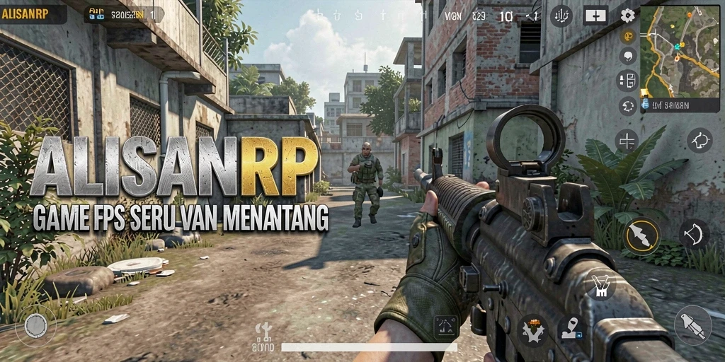 Tangkapan layar gameplay ALISANRP menampilkan aksi pertempuran intens.