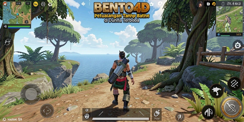 Screenshot BENTO4D menampilkan dunia terbuka yang menakjubkan dan penuh petualangan.