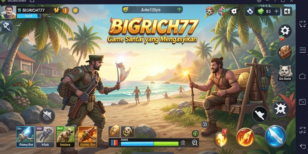 Tampilan gameplay yang seru dan mengasyikkan dalam BIGRICH77.