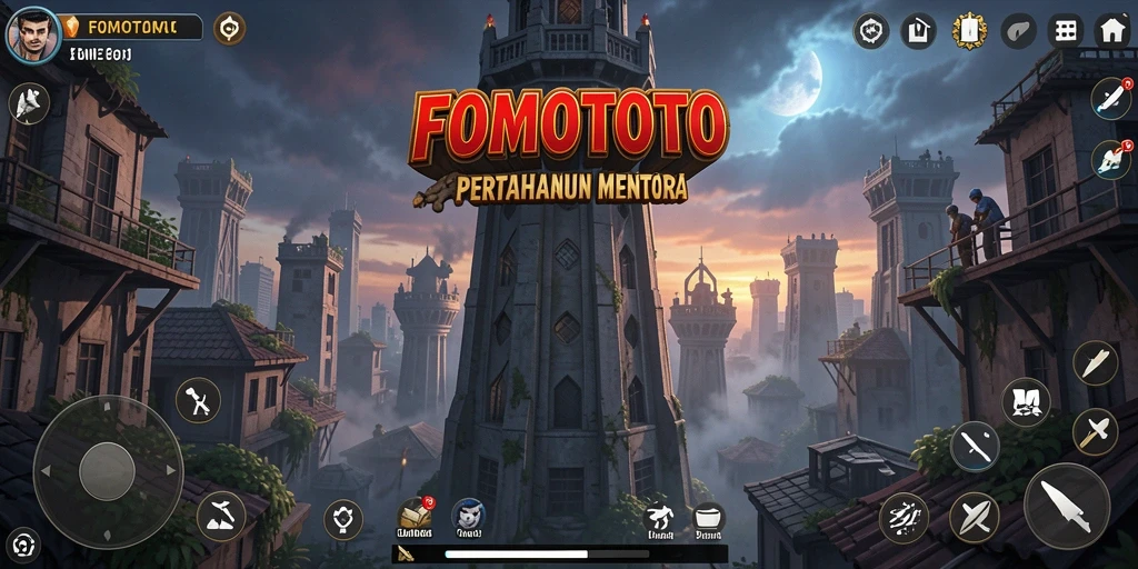Gameplay seru FOMOTOTO dalam Tower Defense yang menegangkan.