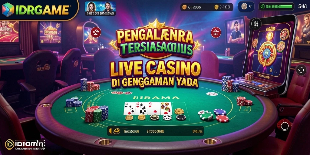 Tampilan gameplay Live Casino yang menarik di IDRGAME.