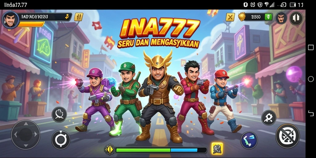 Menampilkan gameplay seru dan warna-warni dari INA777.