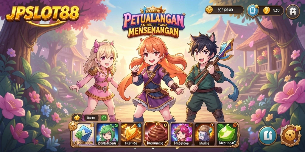 Tampilan gameplay anime yang seru dan menarik di JPSLOT88.