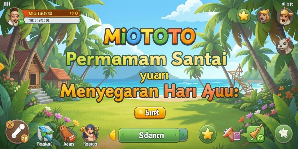 Screenshot utama MIOTOTO menampilkan gameplay yang seru dan interaktif.