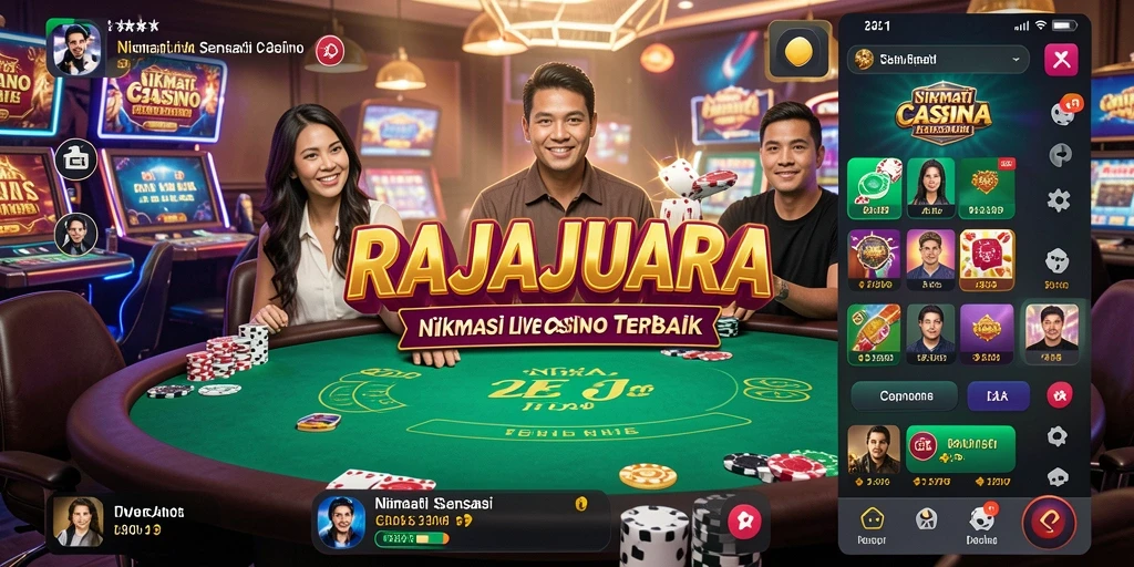 Tampilan gameplay menarik dan interaktif di RAJAJUARA.