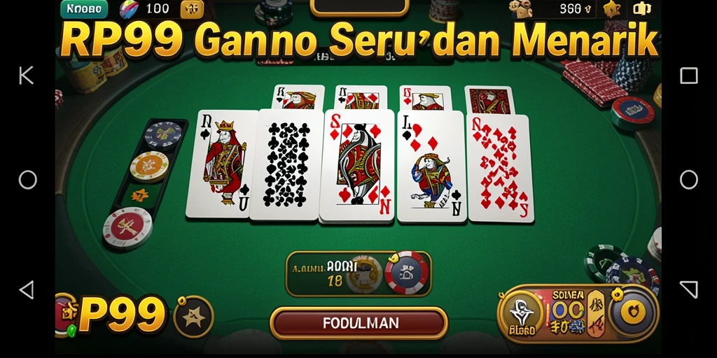 Screenshot gameplay RP99 yang menampilkan suasana bermain Domino.